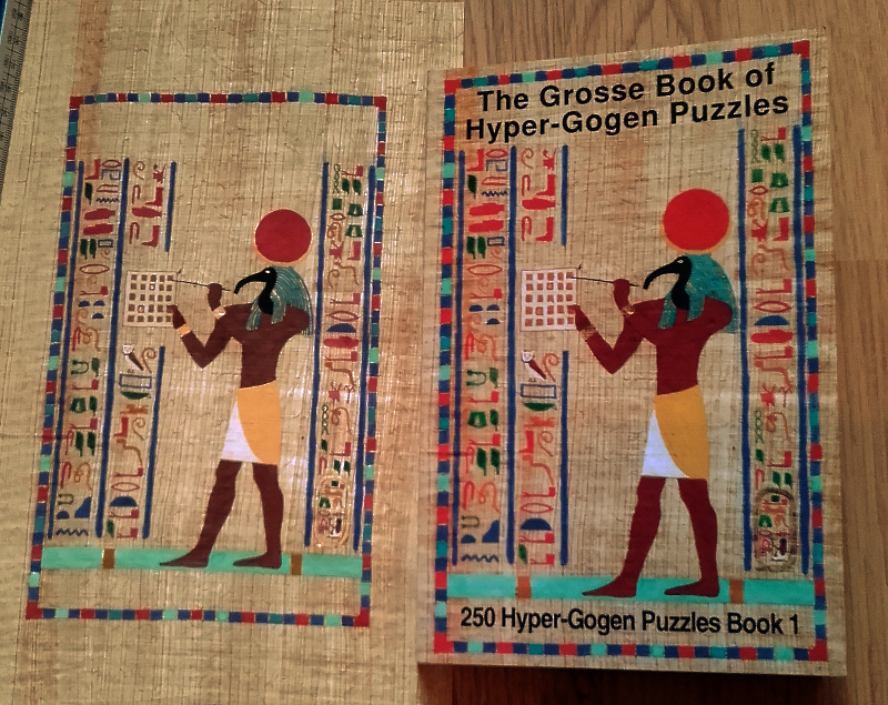 'Anachronistic Kemet I' Thoth and the Hyper-Gogen - comparison of 
book with original painting.
Copyright (c)2019 Paul Alan Grosse