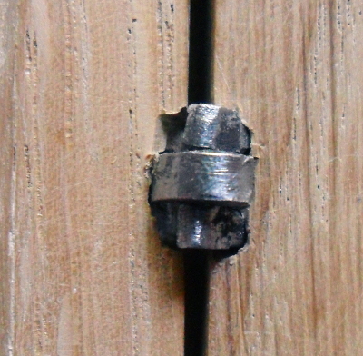 Band Hinge in situ. Copyright (c)2020 Paul Alan Grosse