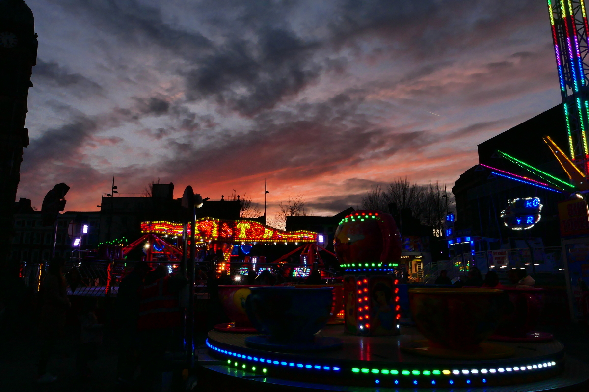 Derby: Fair at night 20230225 Copyright (c)2023 Paul Alan Grosse. All Rights Reserved.