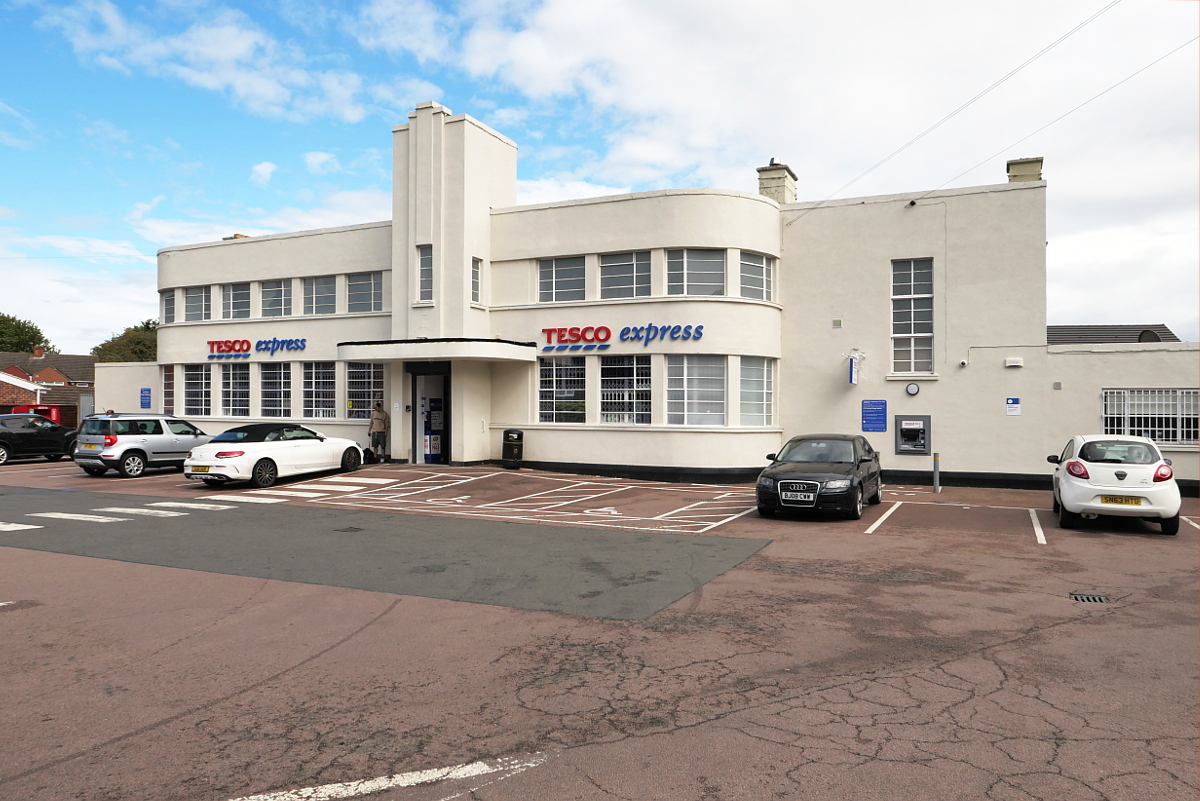 Derby: Littleover Tesco Express - Blue Pool Public house. Photograph Copyright (c)2023 Paul Alan Grosse. All Rights Reserved.