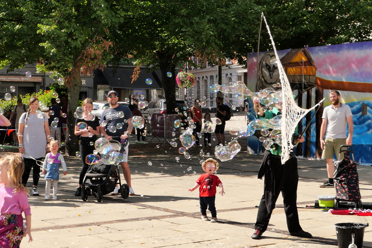 Derby: Carnival Bubbles. Photograph Copyright (c)2023 Paul Alan Grosse. All Rights Reserved.