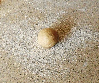 6cm diameter ball of soft dough.