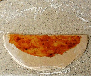 Put on the second filling.