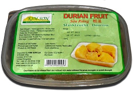 Durian fruit frozen.
