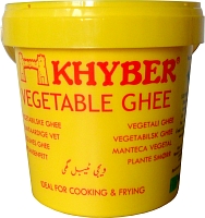Gheo or Ghee. Normally clarified butter but this is vegetable Gheo.