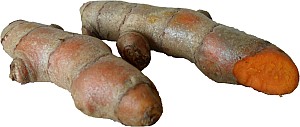 Fresh Chinese turmeric root. Look in Chinese supermarkets.