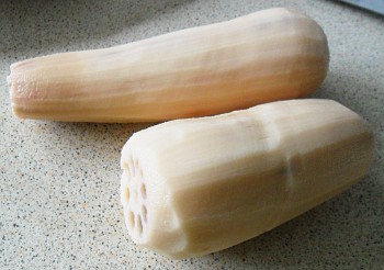 Use a potato peeler to remove the skin