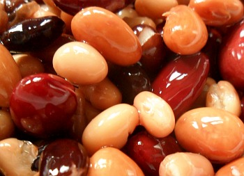 Mexican-style bean mix - all in a tin from your local supermarket.