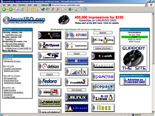 Click here to open a new browser window at LinuxISO.Org